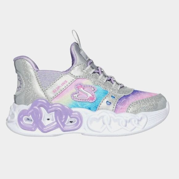 Skechers Slip-ins: Infinite Heart Lights girls size 6 - Picture 1 of 15